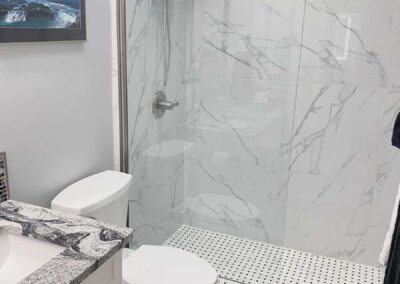 bathroom renovations step in shower